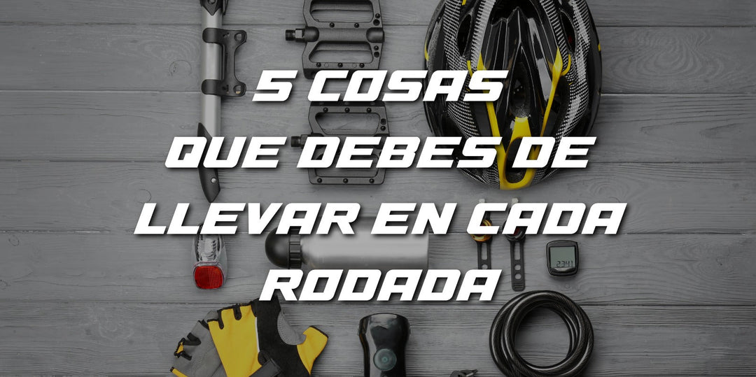 5 imprescindibles que todo ciclista debe llevar en cada rodada