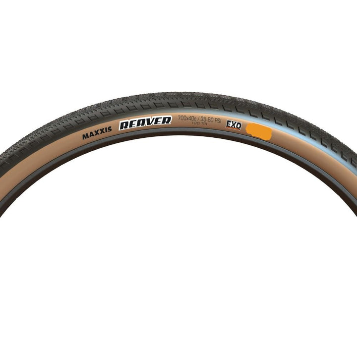 Llanta Maxxis Reaver 700 x 40C EXO  Tan Wall Alambre - Ciclópolis