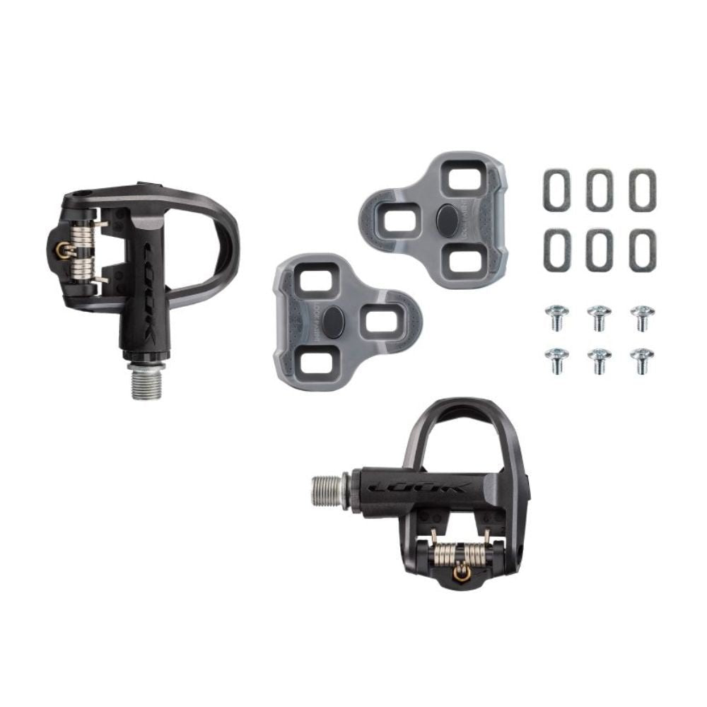 Pedales LOOK Ruta KEO CLASSIC 3 Contacto Composite/CrMo Negro + Placas